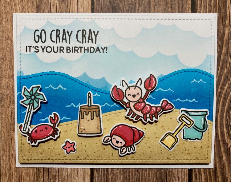 Crabby birthday card