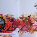 Art journal page for Lindy's Gang, Asia Marquet