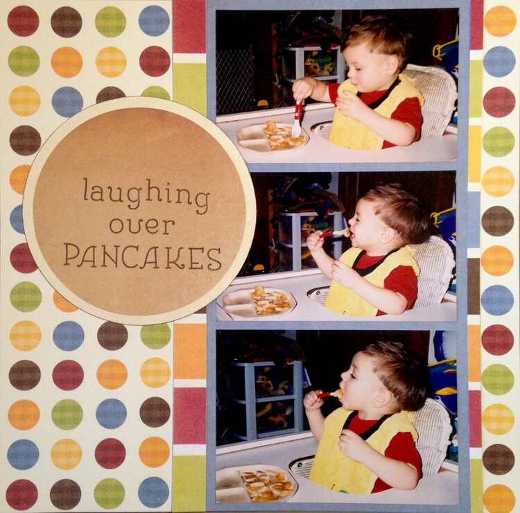 laughing over PANCAKES