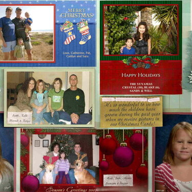 Christmas Card Pictures 2 pg spread