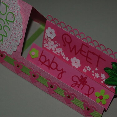 New Baby Card-side view