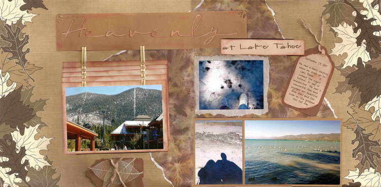 Heavenly at Lake Tahoe (2 pg spread)