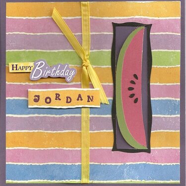 Birthday Card - Jordan