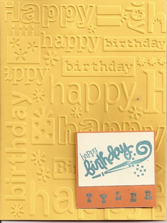 Tyler 2010 Birthday Card