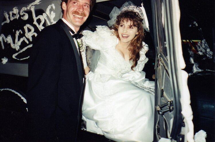 Our favorite wedding pict. April 1995