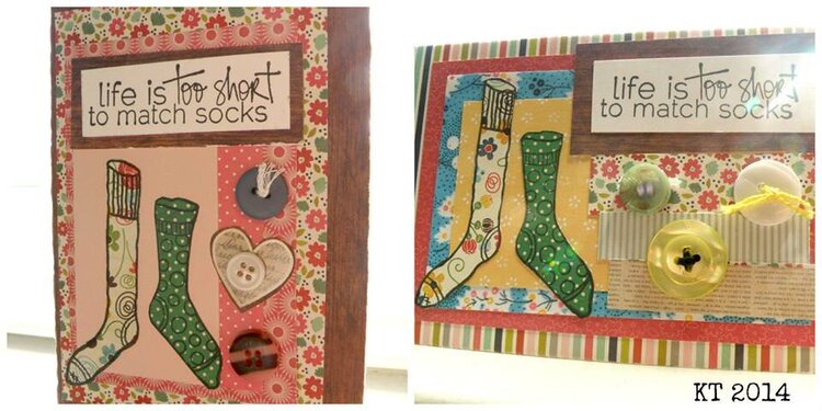 Card Collaboration - Life is Too Short for Matching Socks