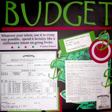 Budget LO Challenge - The Month of January