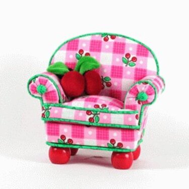 Cherry Chair Pincushion
