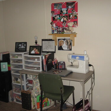 My Organized Scrap Space!