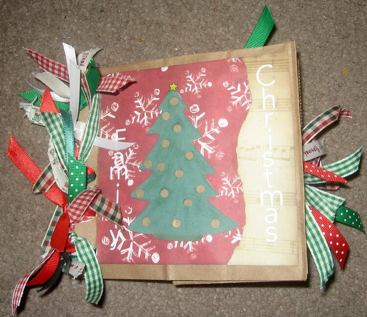 Family Christmas Paper Bag Album