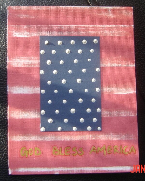 God Bless America (swap card 2)