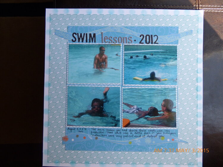 Swim lessons 2012