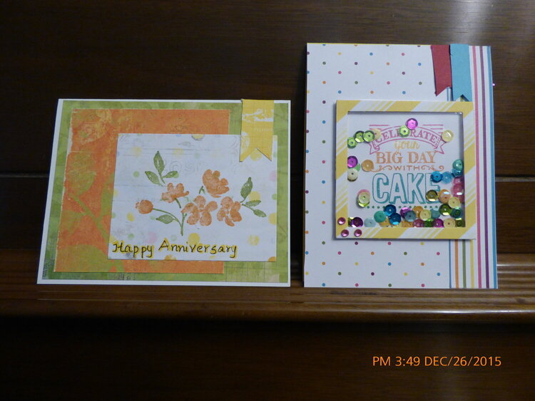 Birthday and anniversary cards