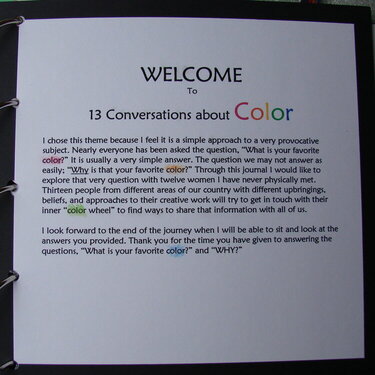 Thirteen conversations about COLOR