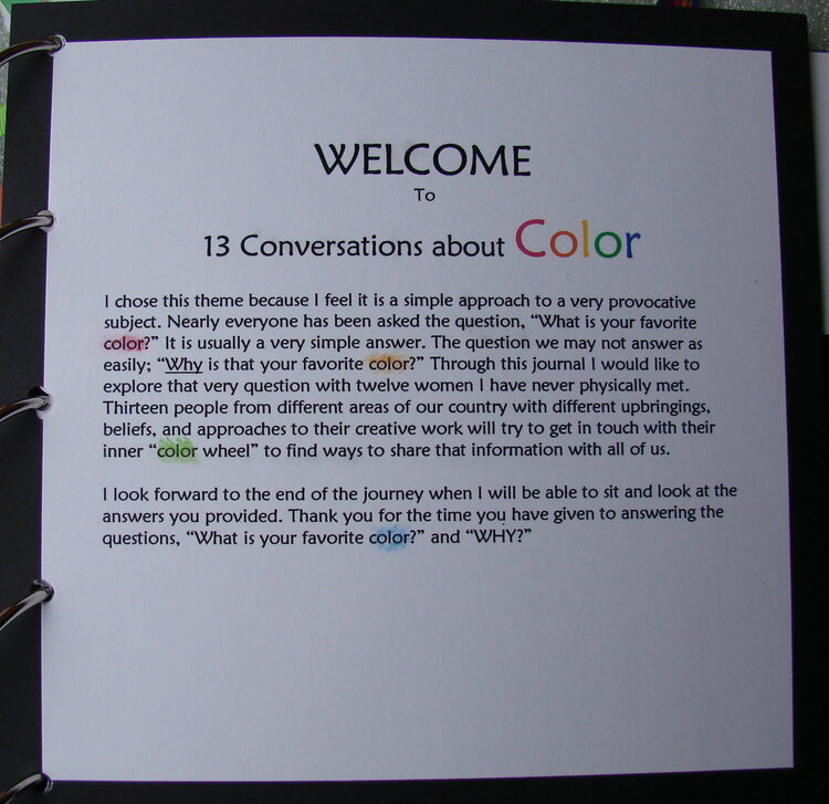 Thirteen conversations about COLOR