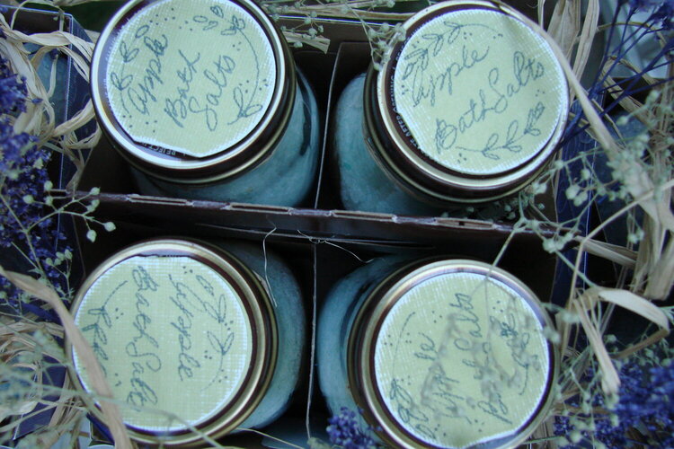 Wedding Shower favors/tops of bottles with ingredients and directions