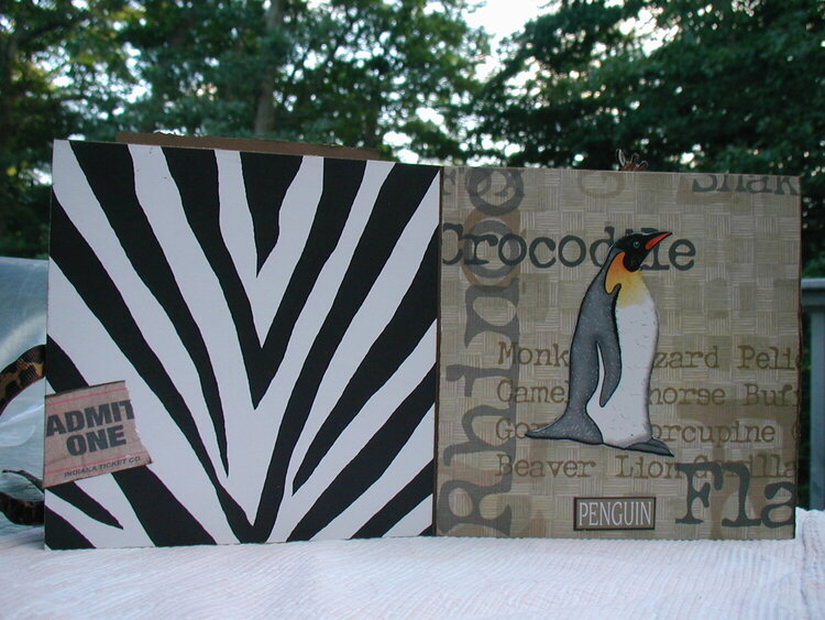 Zoo book page 2 &amp; 3