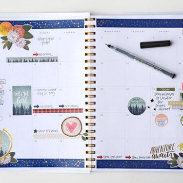 January through April Planner Spreads