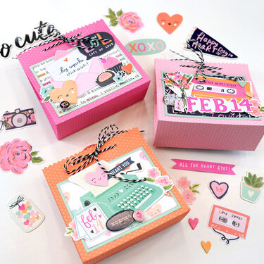 Simple Stories Happy Hearts Treat Boxes