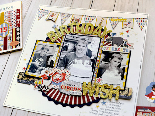 Carta Bella Paper Circus - Birthday Wish