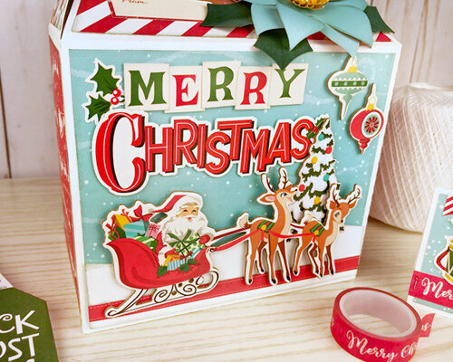 Merry Christmas Gable Gift Box
