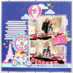 Doodlebug French Kiss - Love Is In the Air Layout