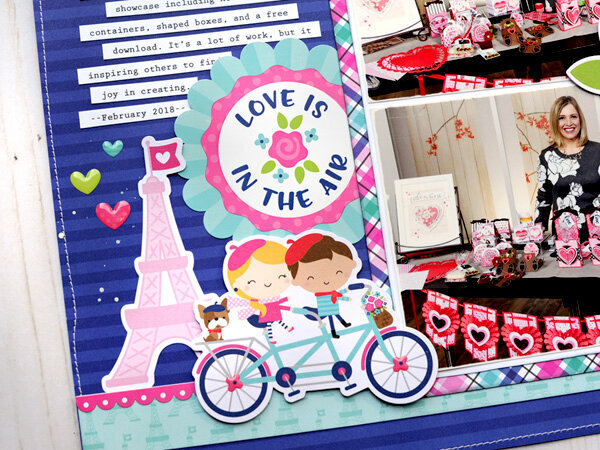 Doodlebug French Kiss - Love Is In the Air Layout