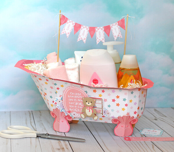 Echo Park Hello Baby Girl - Bathtub Gift Set