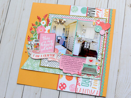 Echo Park I Heart Crafting - Happy Place Layout