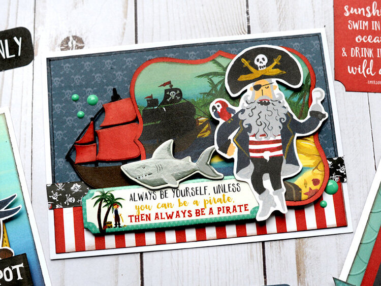 Echo Park Pirate Tales - Trio of Cards