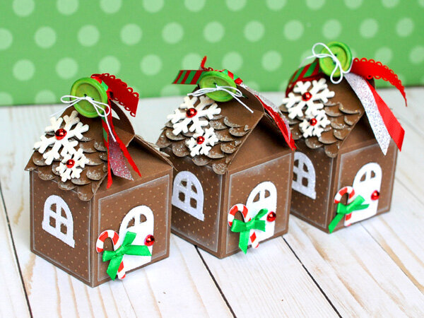 Gingerbread House Milk Carton Gift Boxes