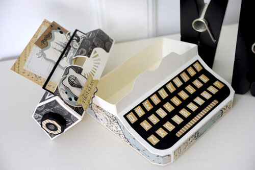 Carta Bella Paper Old World Travel Typewriter Box