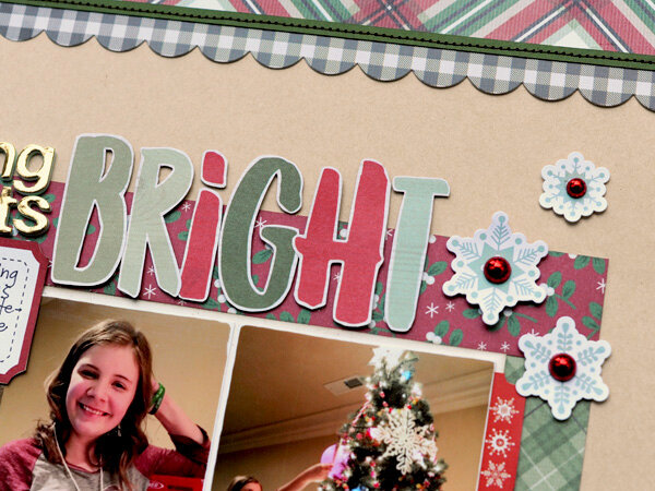 Simple Stories Merry &amp; Bright &quot;Making Spirits Bright&quot; Layout
