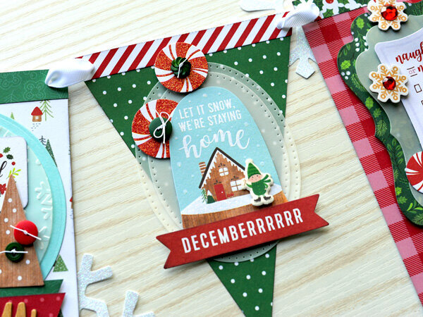 Pebbles Cozy and Bright Christmas Banner