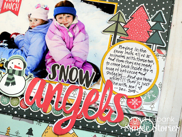 Simple Stories Freezin&#039; Season - Snow Angels Layout