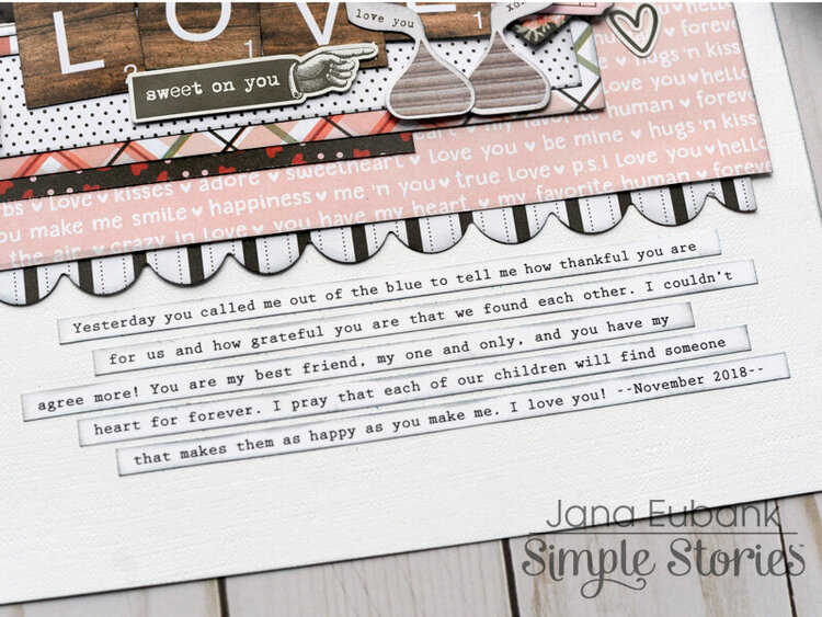 Simple Stories Kissing Booth - Love Layout