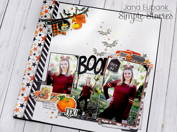 Simple Stories - Boo Layout