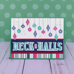 Deck the Halls Ornament Card
