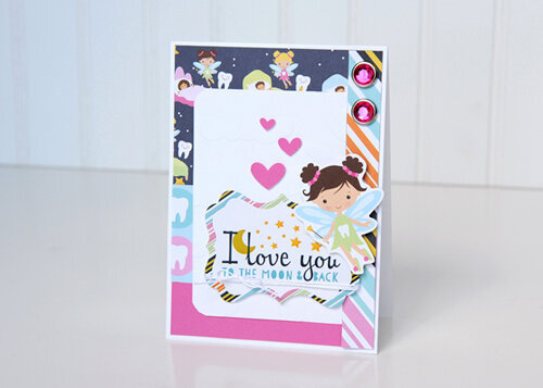 Echo Park Paper &quot;I Love You to the Moon and Back&quot; Card