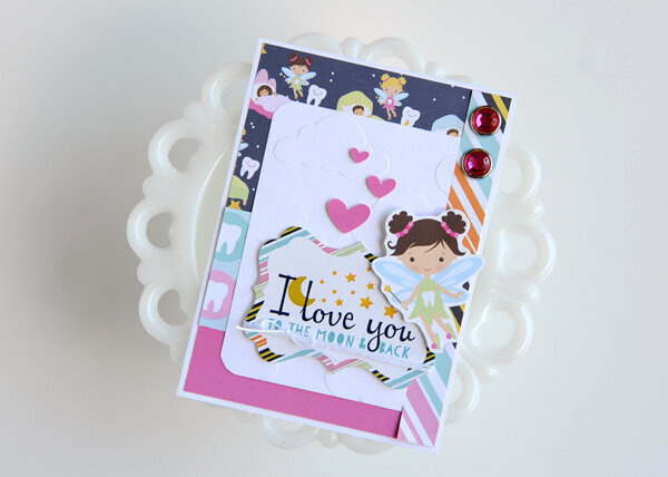 Echo Park Paper &quot;I Love You to the Moon and Back&quot; Card