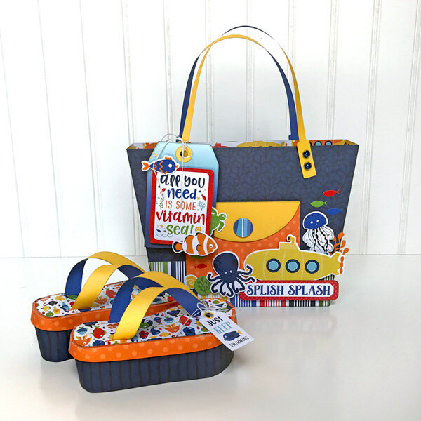Under the Sea Beach Tote &amp; Flip Flop Boxes