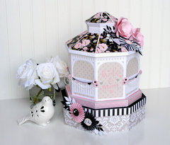 Bride & Groom Wedding Gazebo Centerpiece or Gift box