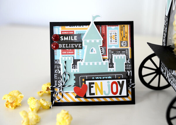 Echo Park Magical Adventure Popcorn Cart Treat Box