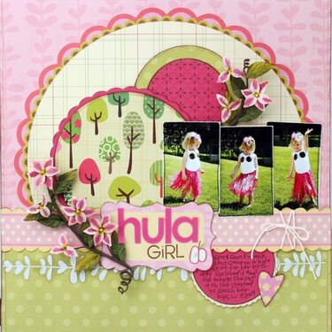 Hula Girl *My Little Shoebox & Hero Arts Stamps*