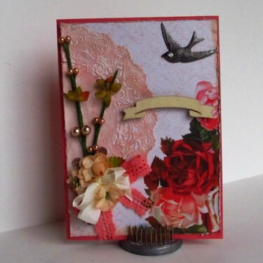 Card *Swirlydoos June Kit Rose Bouquet*