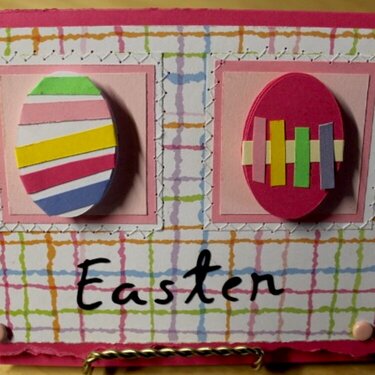 March Cricut Challenge - Easter card w/twist (egg)