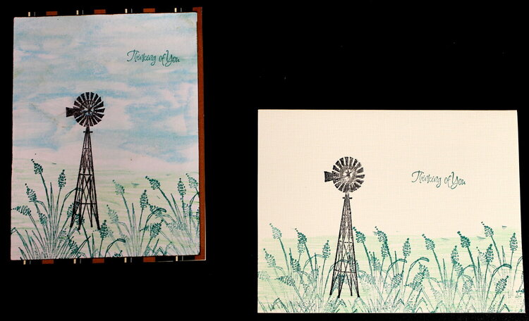 Cards for Use your stamps challenge w/twist