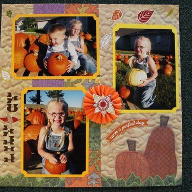 Fall Layout of Cy and Lily
