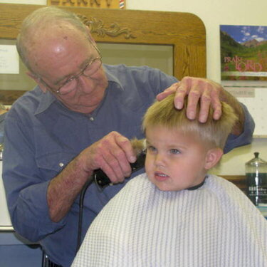 Cy&#039;s First Barbershop Hair Cut