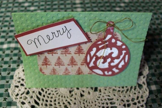 November Cricut Challenge W/Twist - Ornament